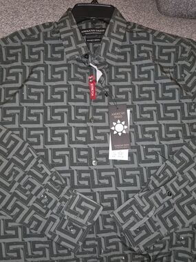 Black Geometric Lightweight Shirt